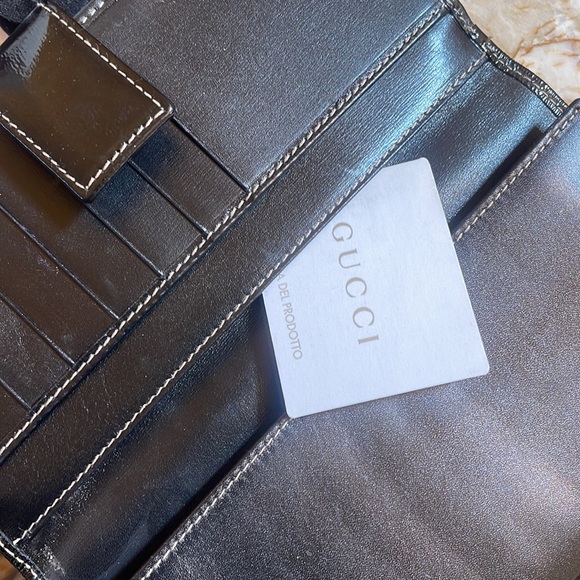 Gucci black shiny wallet - Picture 6 of 9